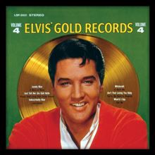 FRAMED ELVIS PRESLEY - GOLD RECORD