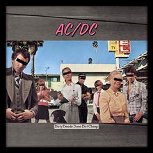 FRAMED AC/DC (DIRTY DEEDS DONE DIRT CHEAP)
